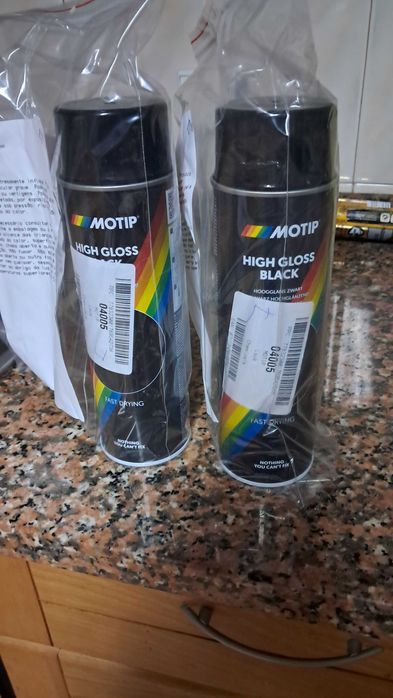 Tinta jantes motip preto brilhante