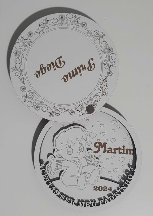 Convite personalizado Padrinho / Madrinha
