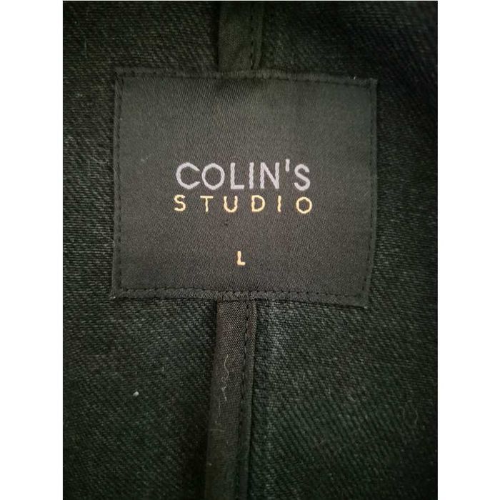 Джинсовка укорочена чорна COLINS