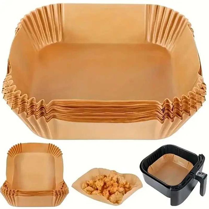 Пергаментні форми для аерогриля 50 шт. 160×45 мм. Паперові вкладиші