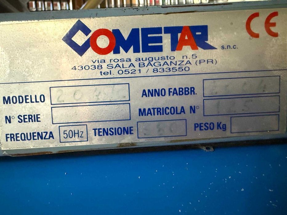 Compressor de ar COMETAR 2061 trifásico – 380V – depósito grande