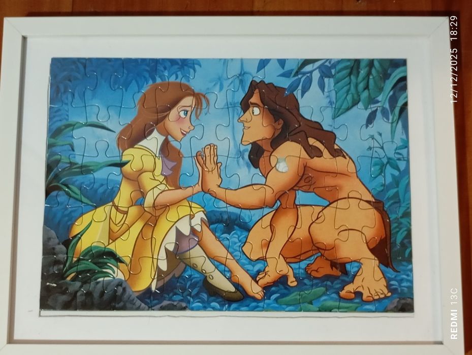 Puzzle Tarzan com moldura435904844724981761