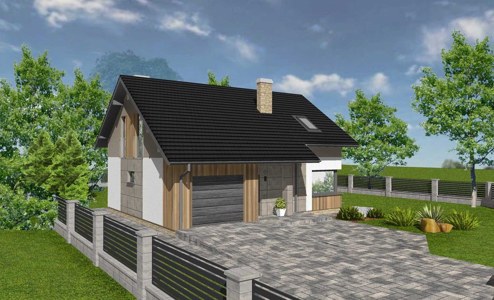 Działka budowlana Zduny 1044m2 z fundamentem domu