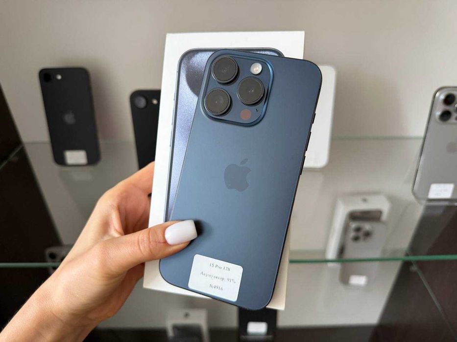 iPhone 15 Pro 128 gb Neverlock (фіз карта) / Магазин / Гарантія