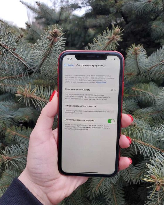 iPhone XR Product RED 97% батарея