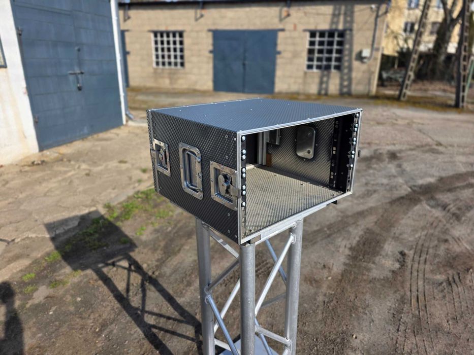 RACK 6U 2x szyna (44cm pomiędzy) case 19 cali flightcase | FAKTURA