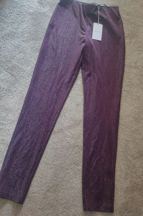 Brokatowe spodnie Vila rozmiar M