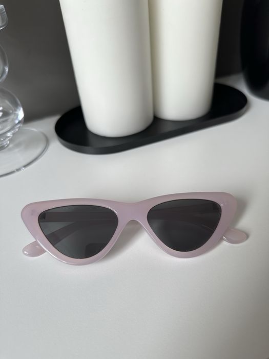 Stradivarius okulary przeciwsłoneczne liliowe