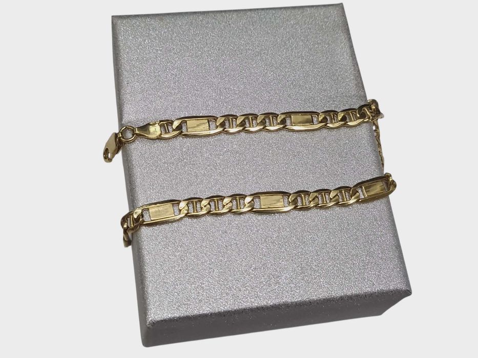 Piękna złota bransoletka 5,94g p585 22cm