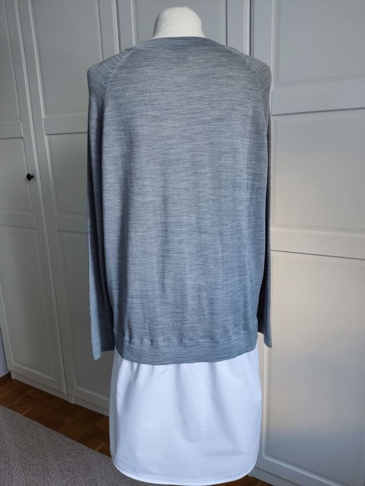 COS sukienka tunika z 100% wełniana dzianina z bawełną 38