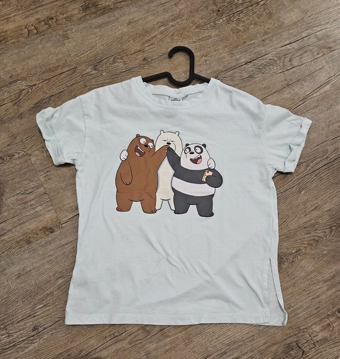 Błękitna koszulka z krótkim rękawem We bare bears