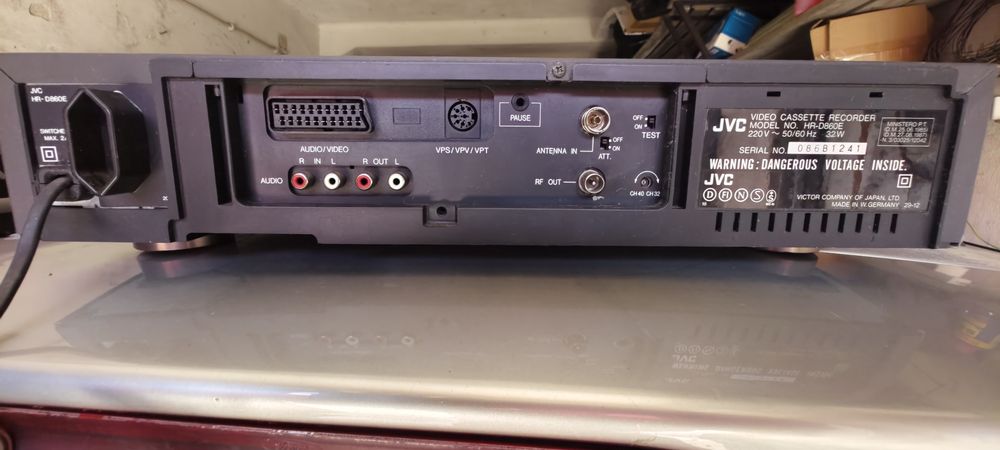 JVC.vhs video gravador
