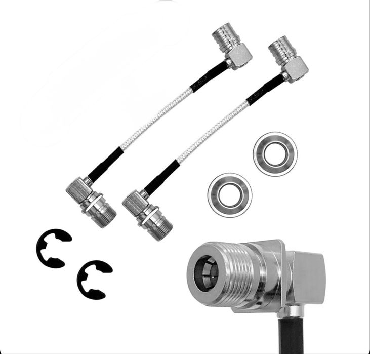 Alientech Кабелі-перехідники QMA male QMA female (90°) AlienTech, пара