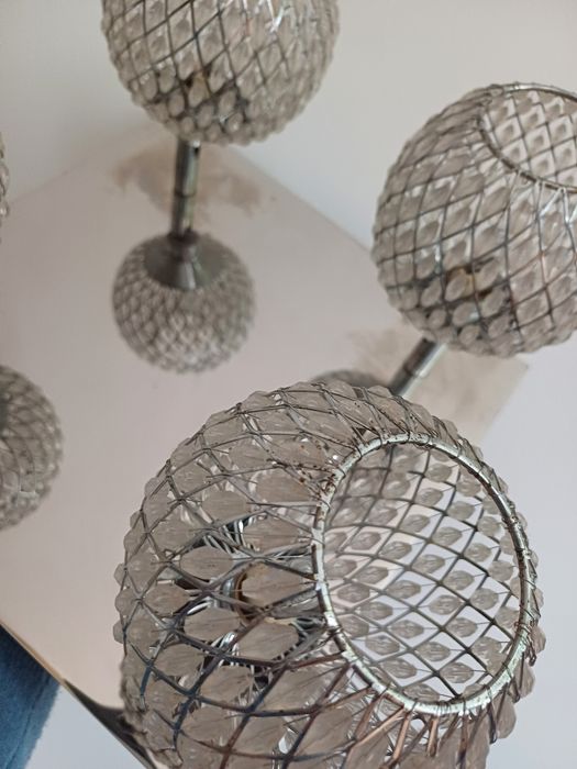 Kinkiet, lampa z kryształami