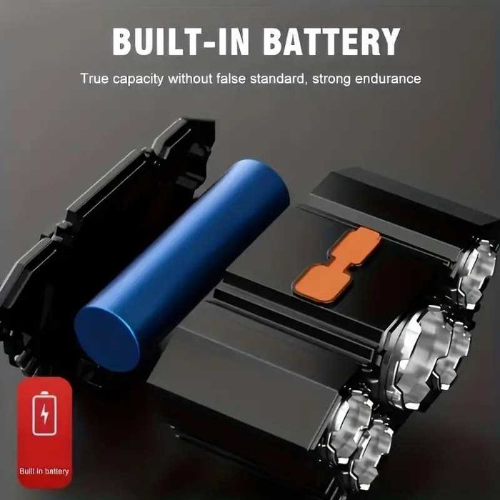 Lanterna Frontal 5 luzes LED, Carrega USB. 4 modos iluminação. Nova.