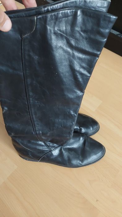 Kozaki damskie skora naturalna 42 rozmiar stan bdb wysokie
