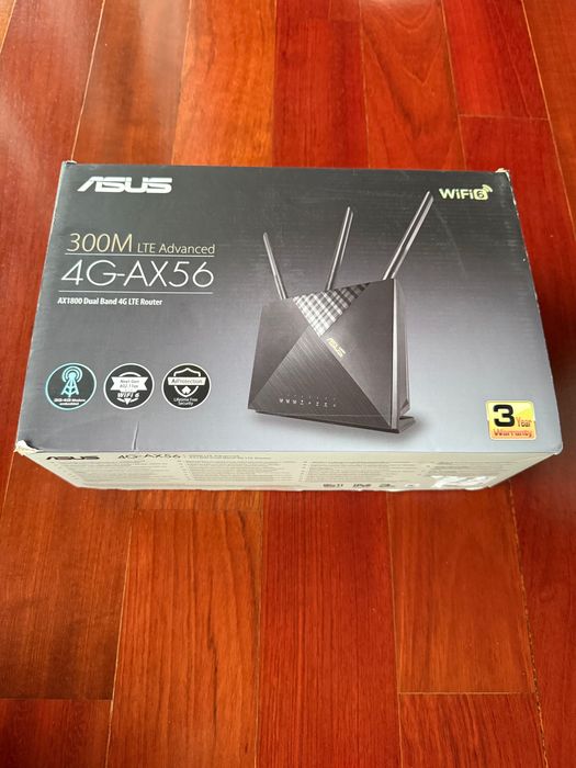 Router ASUS 4G-AX56 – WiFi 6 | 4G LTE – Como Novo