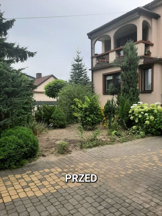 Usługi ogrodnicze,  usługi rębakiem