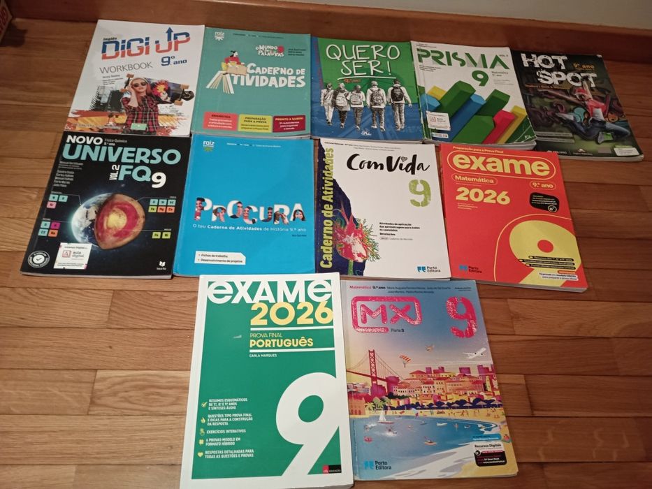 Manuais Escolares e caderno de atividades 9ºano