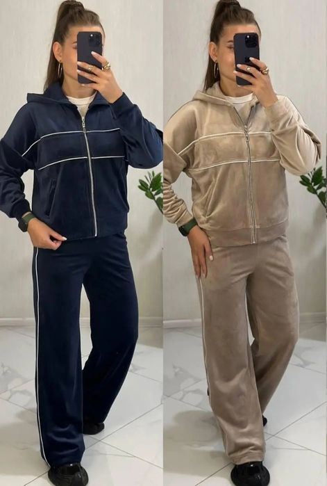 Велюровый костюм женский