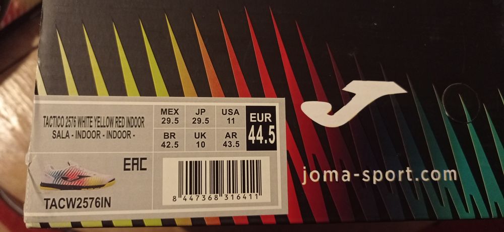 Ténis de Futsal Joma Tactico 44.5