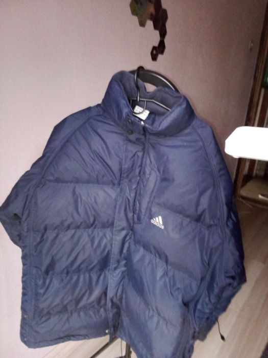 Пуховик Адідас  оригинал великий розмір XL-2XL