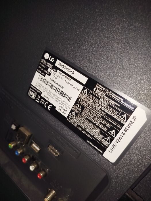TV LG 55 com avaria