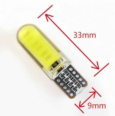 Lâmpada LED COB sky blue pack 5