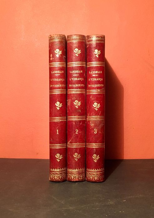 G. De La LANDELLE 1872/3 - A vingança do sargento, 3 vol. Arcozelo