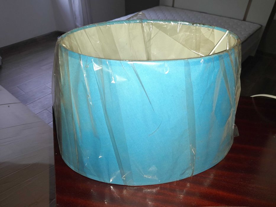 Candeeiro/Abajur azul para quarto/sala