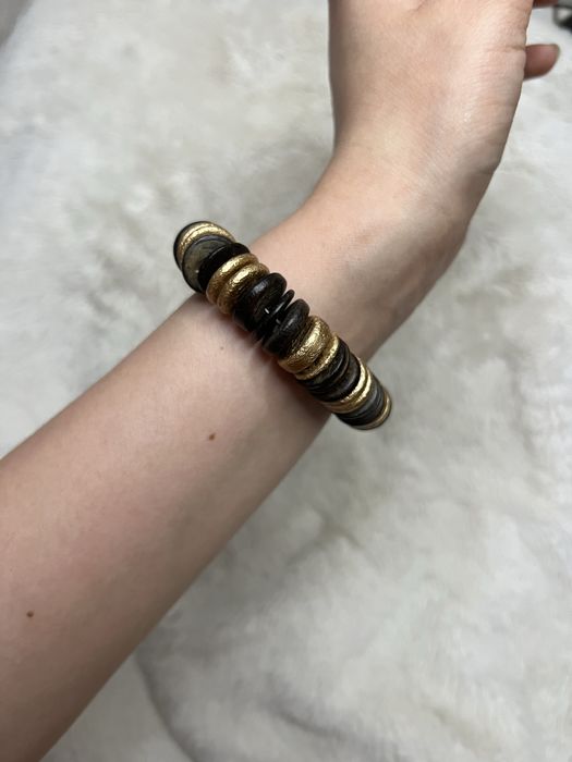 Bransoletka boho etno etniczna drewno drewniana orientalna casual 22