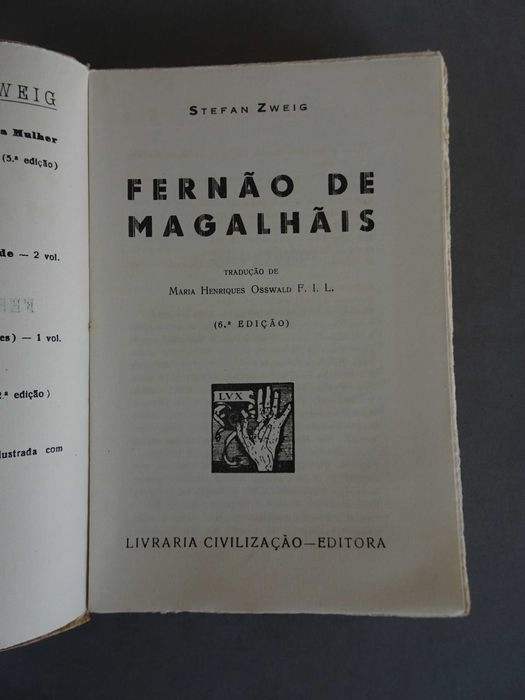 Livro Stefan Zweig - Fernão de Magalhães