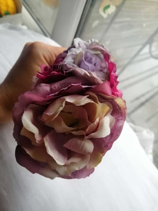 Обруч ободок з квітами вінок на голову прикраси для волосся