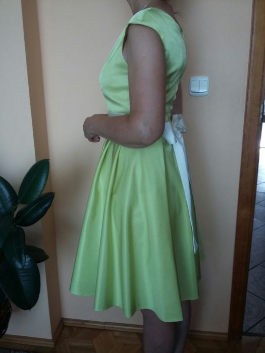 Sukienka wesele, sylwestra , studniówka, kolor limonka, zielony r.38/