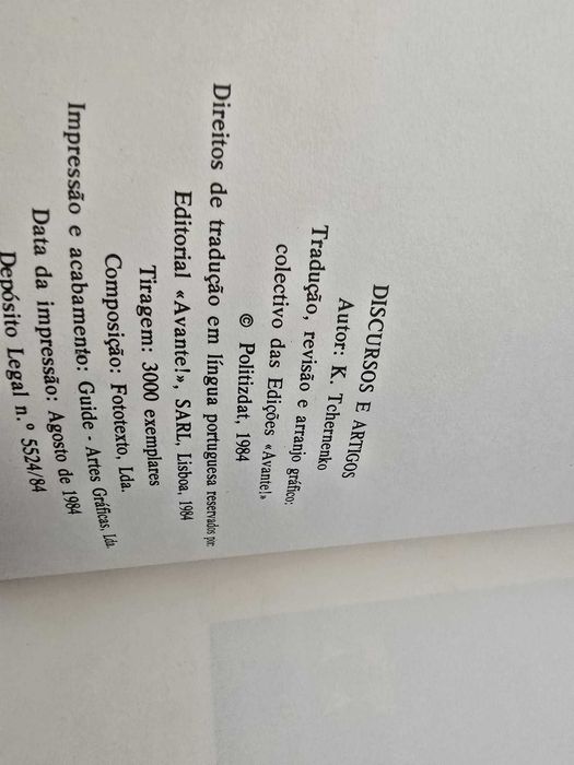 Discursos e Artigos - K. Tchernenko