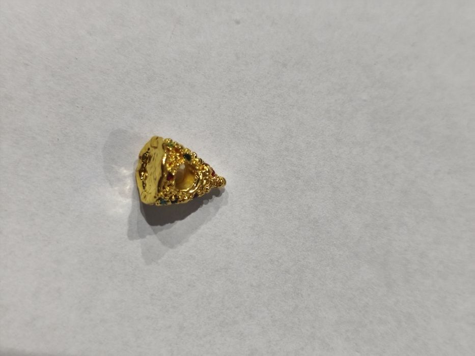 Charms choinka z cyrkoniami pozłacana