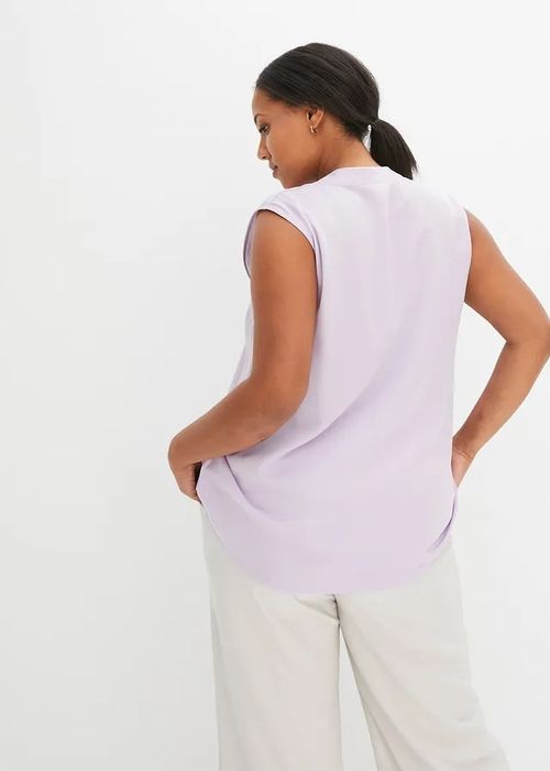 B.P.C top satynowy liliowy 44.