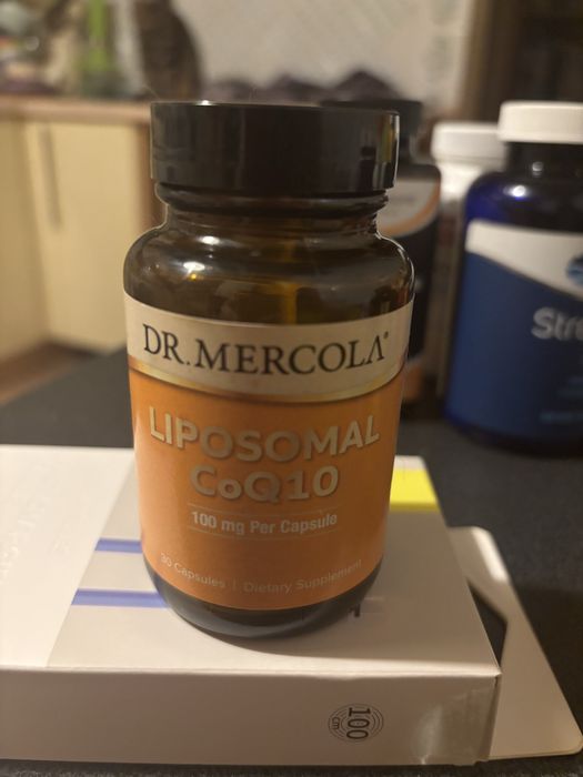 Коэнзим Q10 Dr.Mercola, коэнзим Q10, Mercola, липосомальный коэнзим, убихинон
