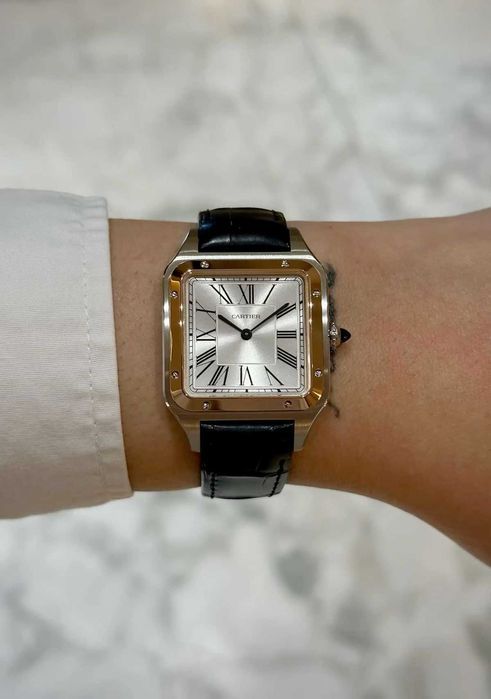 Мужские премиум часы Cartier Santos Dumont