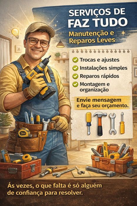 Serviços de Faz Tudo – Manutenção e Reparos Leves