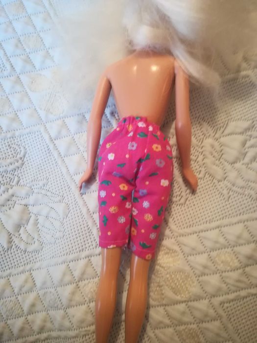 Calções Rosa com Flores para Boneca