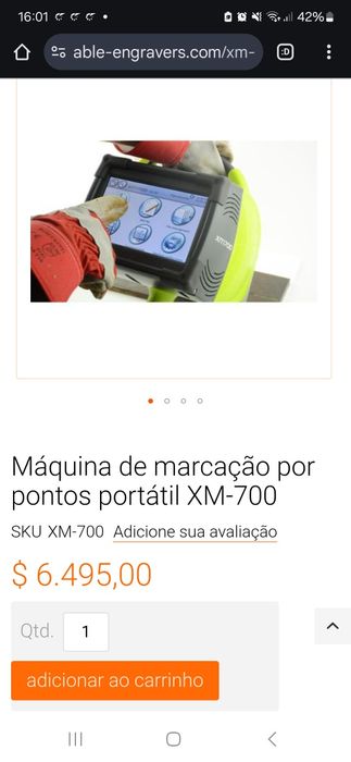 Máquina de marcação por pontos portátil M-7000