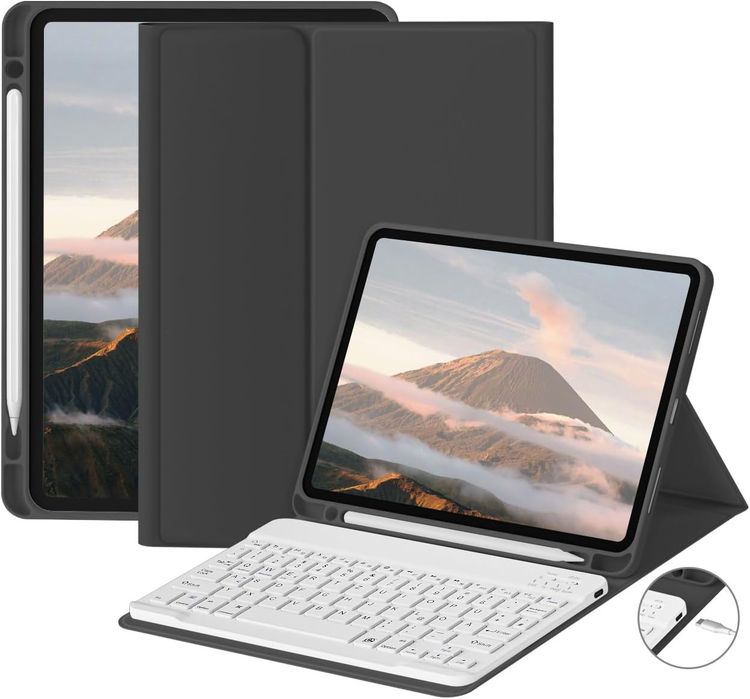 Zoyu Etui Z Klawiaturą Magnetyczną Do IdPada 11Pro Czarny