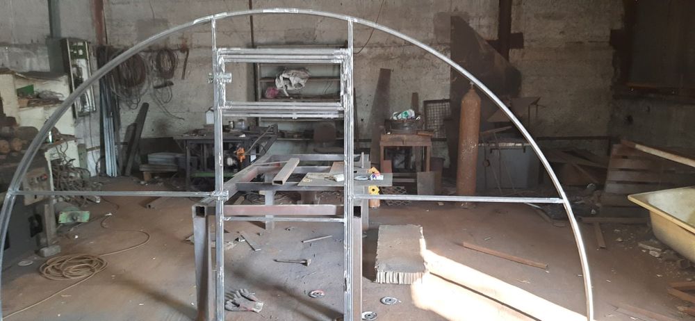 Каркаси теплиця з оцинкованої труби розмір 3.7*6*2м