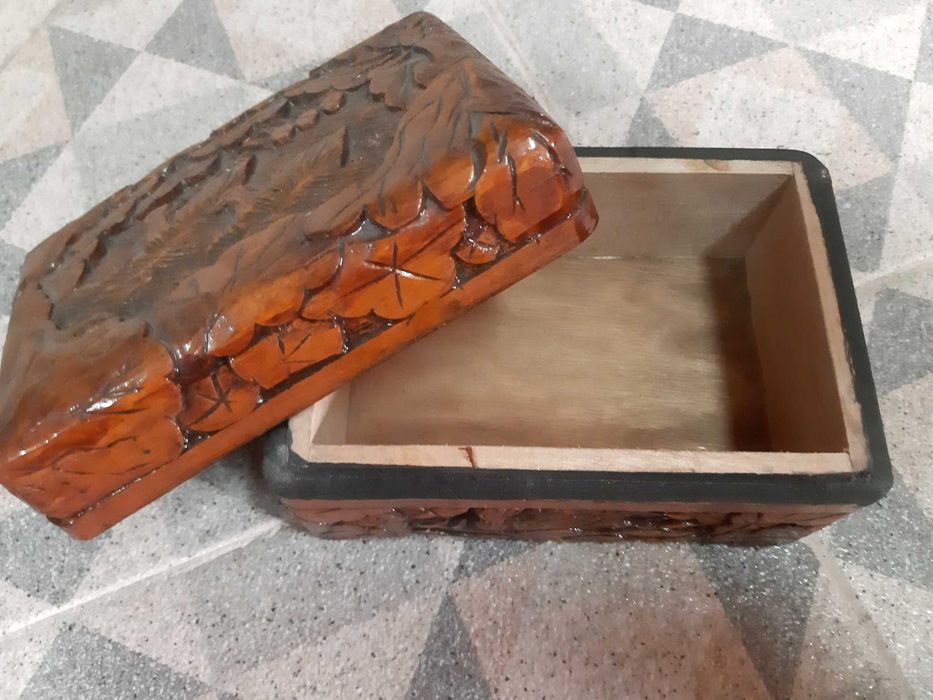 Caixas de madeira decorativas, conjunto de 2