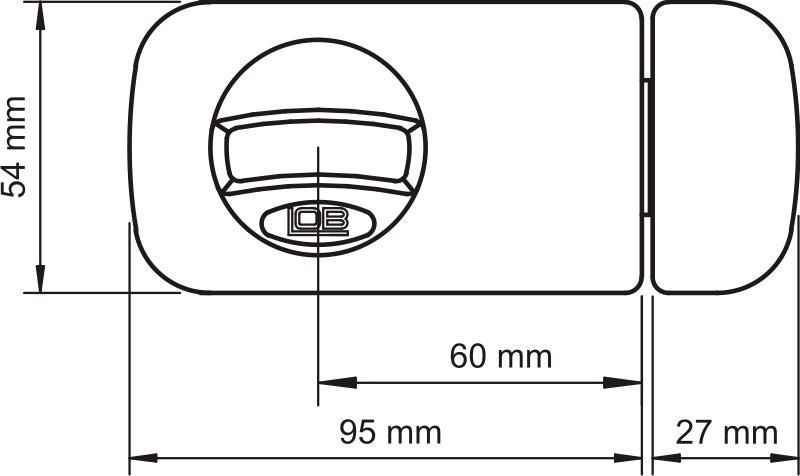Zamek Nawierzchniowy 3 Klucze Tb61 60Mm Biały Lob