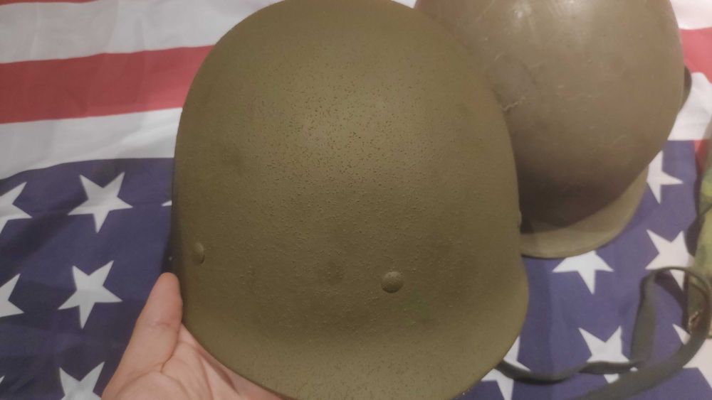 Hełm M1 z pokrowcem Mitchell i linerem US Army Nam era