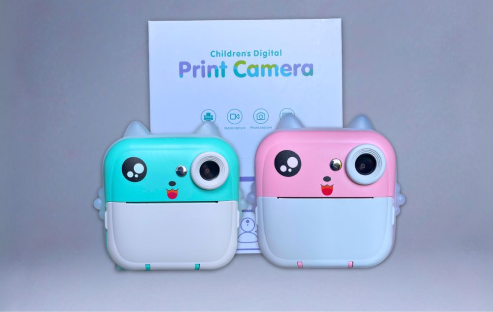 ПОДАРУНОК 2025, Дитячий фотоапарат миттєвого друку + Bluetooth версія