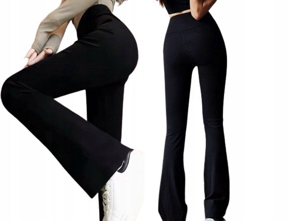Damskie Kryjące Legginsy Push-up Modelujące Wysoki Stan Dzwony M/l 280