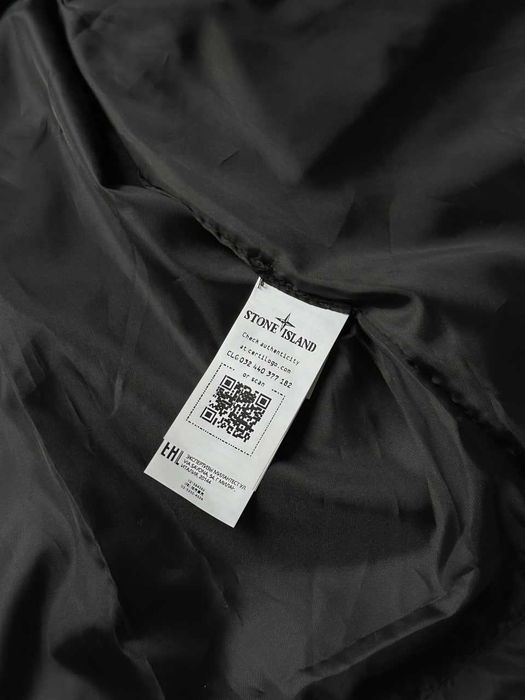 Черный Стоник Бомбер / Ветровка Stone Island / Куртка Стон Айленд